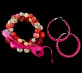 Pulseira + brinco