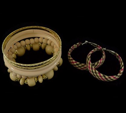 Pulseira + brinco